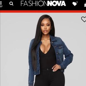Brand new fashion nova jean jacket